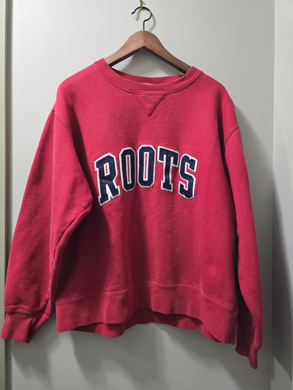 Vintage Roots Red Crewneck Oversized Sweatshirt